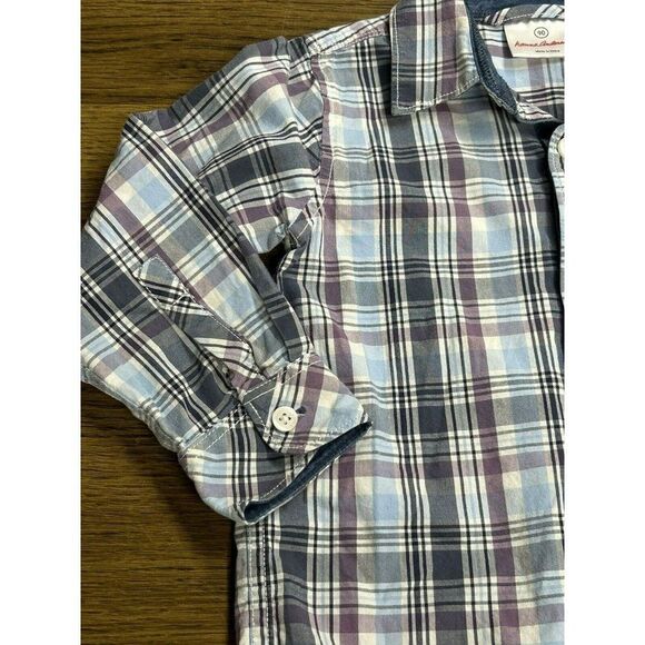 Hanna Andersson‎ Long sleeved 100% cotton shirt Plaid casual 3T 90 - Picture 4 of 8